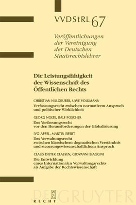 Hillgruber / Volkmann / Nolte |  Die Leistungsfähigkeit der Wissenschaft des Öffentlichen Rechts | eBook | Sack Fachmedien