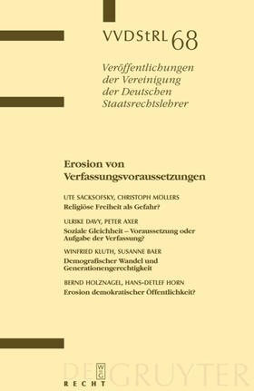 Sacksofsky / Möllers / Davy | Erosion von Verfassungsvoraussetzungen | E-Book | sack.de