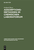 Hesse |  Adsorptionsmethoden im chemischen Laboratorium | Buch |  Sack Fachmedien