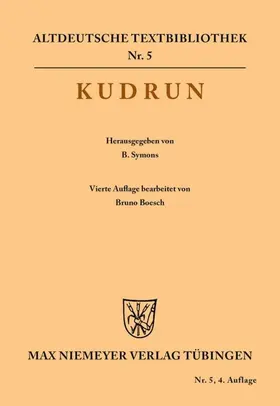 Boesch / Symons |  Kudrun | Buch |  Sack Fachmedien