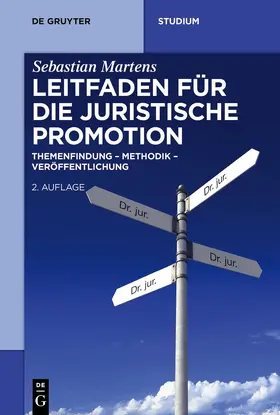 Martens |  Leitfaden für die juristische Promotion | eBook | Sack Fachmedien