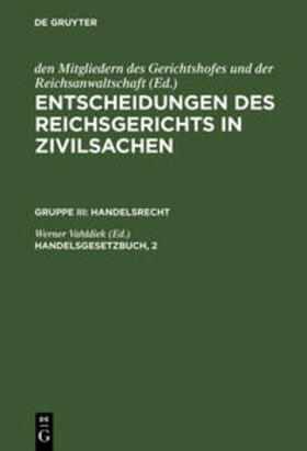 Vahldiek | Handelsgesetzbuch, 2 | Buch | 978-3-11-098732-4 | sack.de