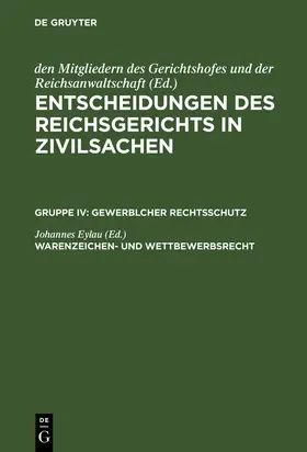 Eylau |  Warenzeichen- und Wettbewerbsrecht | Buch |  Sack Fachmedien