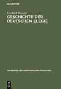 Beissner |  Geschichte der deutschen Elegie | Buch |  Sack Fachmedien