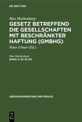 Hachenburg / Bing |  (§§ 35-84) | Buch |  Sack Fachmedien