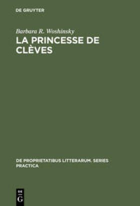 Woshinsky |  La princesse de Clèves | Buch |  Sack Fachmedien