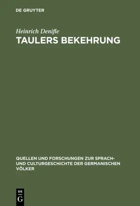 Denifle |  Taulers Bekehrung | Buch |  Sack Fachmedien