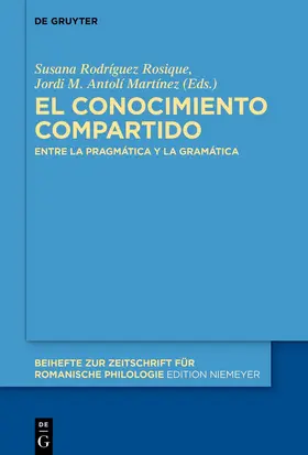 Antolí Martínez / Rodriguez Rosique |  El conocimiento compartido | Buch |  Sack Fachmedien
