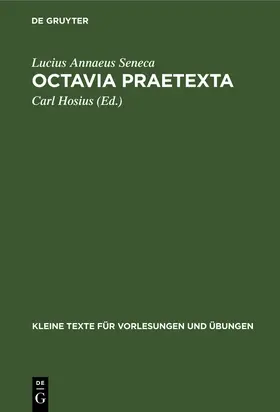 Seneca / Hosius |  Octavia praetexta | Buch |  Sack Fachmedien