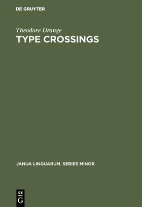 Drange |  Type crossings | Buch |  Sack Fachmedien