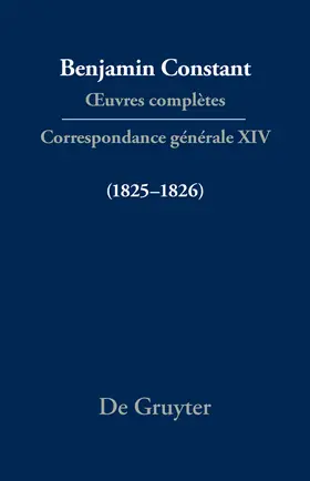 Courtney / Rowe / Triaire |  Correspondance générale 1825–1826 | Buch |  Sack Fachmedien