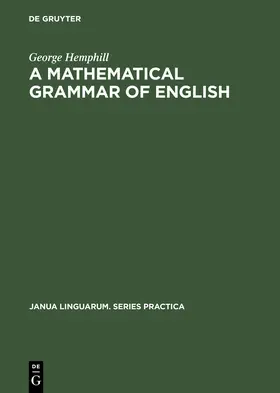 Hemphill |  A mathematical grammar of English | Buch |  Sack Fachmedien