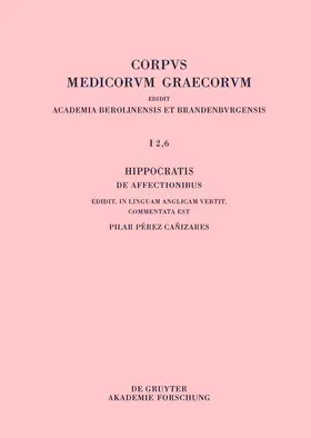 Pérez Canizares / Pérez Can~izares |  Hippocratis De affectionibus / Hippocrates, On Affections | Buch |  Sack Fachmedien