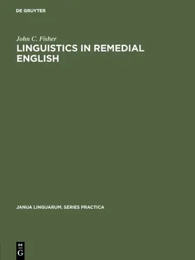 Fisher |  Linguistics in remedial English | Buch |  Sack Fachmedien