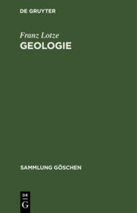 Lotze | Geologie | Buch | 978-3-11-100603-1 | sack.de