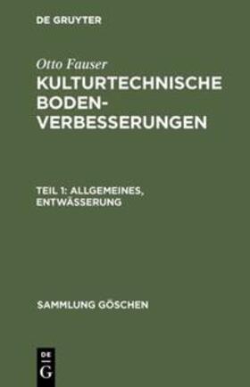 Fauser |  Allgemeines, Entwässerung | Buch |  Sack Fachmedien
