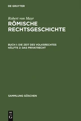 Mayr | Das Privatrecht | Buch | 978-3-11-100823-3 | www.sack.de