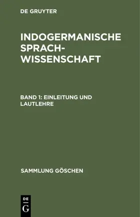 Degruyter |  Einleitung und Lautlehre | Buch |  Sack Fachmedien
