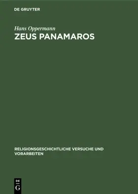 Oppermann |  Zeus Panamaros | Buch |  Sack Fachmedien