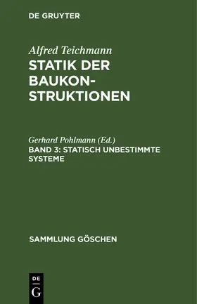 Pohlmann | Statisch unbestimmte Systeme | Buch | 978-3-11-101865-2 | sack.de