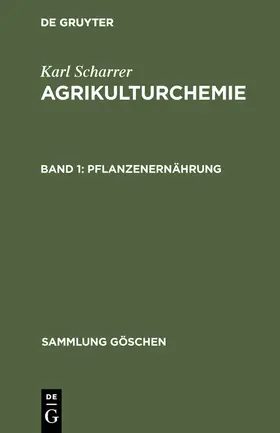 Scharrer |  Pflanzenernährung | Buch |  Sack Fachmedien