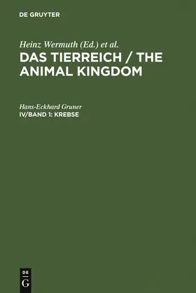 Gruner | Krebse | Buch | 978-3-11-102461-5 | www.sack.de