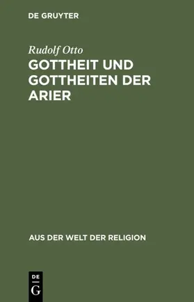 Otto |  Gottheit und Gottheiten der Arier | Buch |  Sack Fachmedien