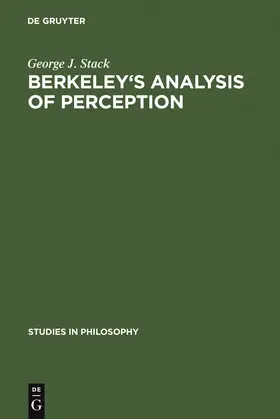 Stack |  Berkeley's analysis of perception | Buch |  Sack Fachmedien
