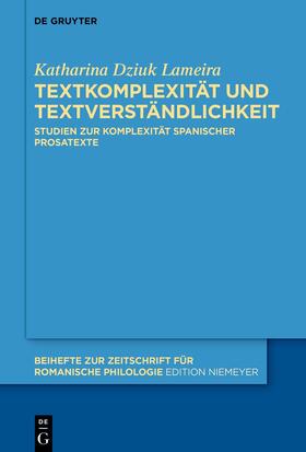 Dziuk Lameira | Textkomplexität und Textverständlichkeit | Buch | 978-3-11-103463-8 | sack.de