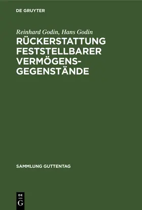 Godin | Rückerstattung feststellbarer Vermögensgegenstände | Buch | 978-3-11-103526-0 | www.sack.de