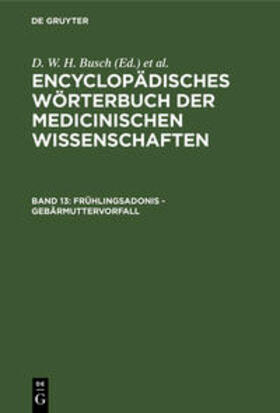 Busch / Hufeland / Gräfe |  Frühlingsadonis - Gebärmuttervorfall | Buch |  Sack Fachmedien