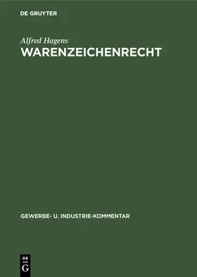 Hagens |  Warenzeichenrecht | Buch |  Sack Fachmedien