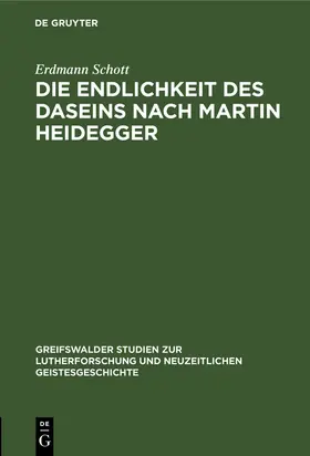 Schott |  Die Endlichkeit des Daseins nach Martin Heidegger | Buch |  Sack Fachmedien