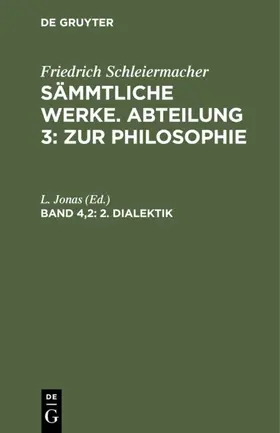 Jonas |  2. Dialektik | Buch |  Sack Fachmedien