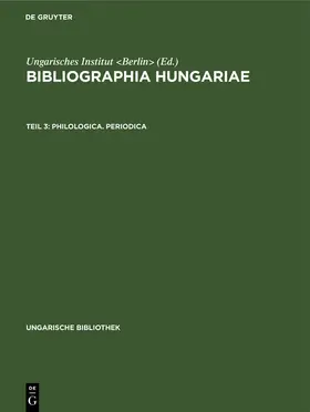  Philologica. Periodica | Buch |  Sack Fachmedien
