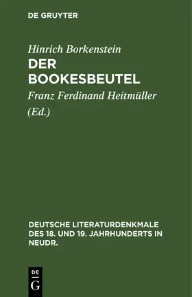Borkenstein / Heitmüller | Der Bookesbeutel | Buch | 978-3-11-104930-4 | www.sack.de