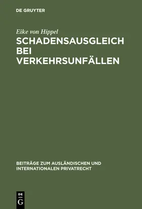 Hippel |  Schadensausgleich bei Verkehrsunfällen | Buch |  Sack Fachmedien