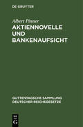 Pinner |  Aktiennovelle und Bankenaufsicht | Buch |  Sack Fachmedien