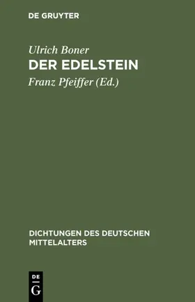 Boner / Pfeiffer |  Der Edelstein | Buch |  Sack Fachmedien