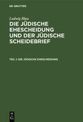 Blau |  Die jüdische Ehescheidung | Buch |  Sack Fachmedien