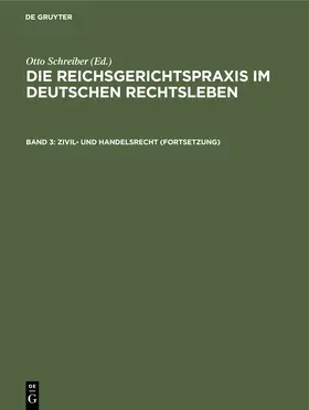 Schreiber |  Zivil- und Handelsrecht (Fortsetzung) | Buch |  Sack Fachmedien
