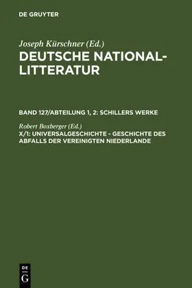 Boxberger |  Universalgeschichte | Buch |  Sack Fachmedien