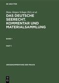 Schaps / Abraham |  Georg Abraham: Das deutsche Seerecht. Kommentar und Materialsammlung. Band 1 | Buch |  Sack Fachmedien