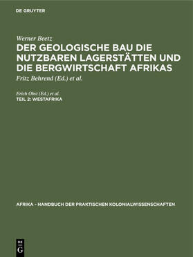 Beetz / Obst | Westafrika | Buch | 978-3-11-107036-0 | sack.de