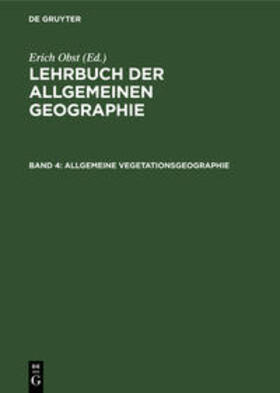 Obst |  Allgemeine Vegetationsgeographie | Buch |  Sack Fachmedien