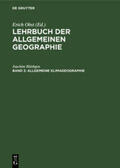 Blüthgen |  Allgemeine Klimageographie | Buch |  Sack Fachmedien