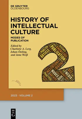 Lerg / Östling / Weiß |  History of Intellectual Culture 2/2023 | Buch |  Sack Fachmedien