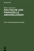 Bülow-Cummerow |  Die preußischen Finanzen | Buch |  Sack Fachmedien