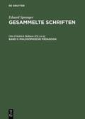 Bräuer / Bollnow |  Philosophische Pädagogik | Buch |  Sack Fachmedien