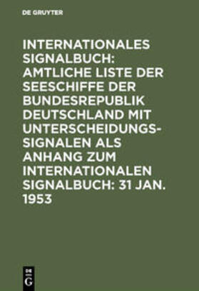 31 Jan. 1953 | Buch | 978-3-11-108541-8 | sack.de